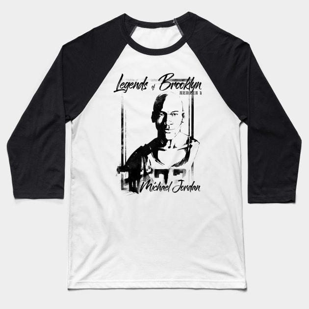 Michael Jordan / Legend of Brooklyn Baseball T-Shirt by Kotolevskiy